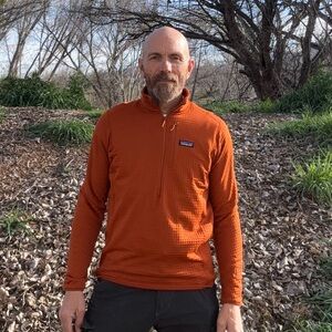 Patagonia Rust Quarter-Zip Fleece